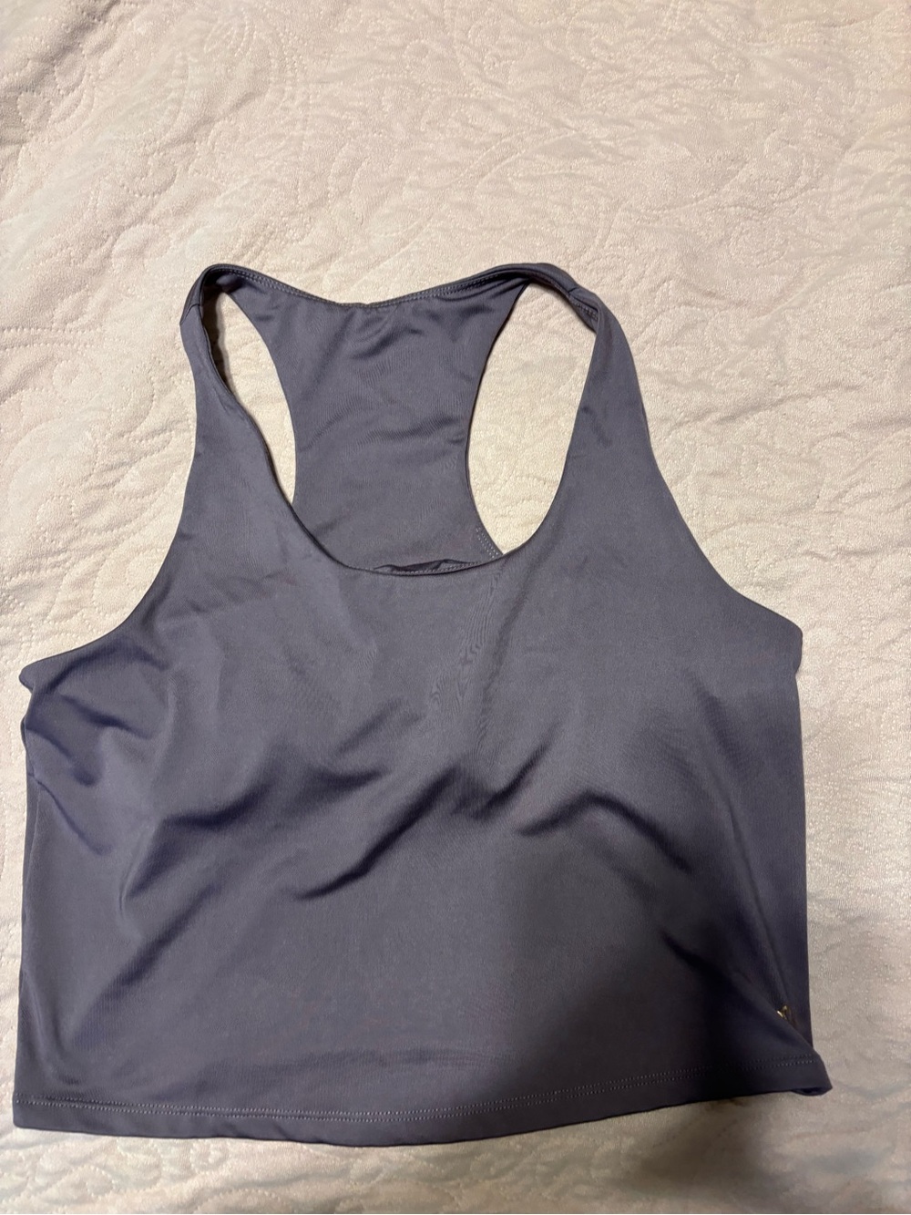 Pro Player Athletic Crop Tank - Charcoal Gray #8